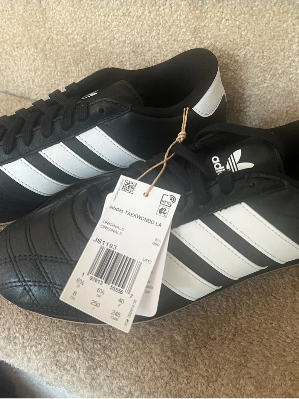 Adidas Taekwondo LA Black/White Training Shoes